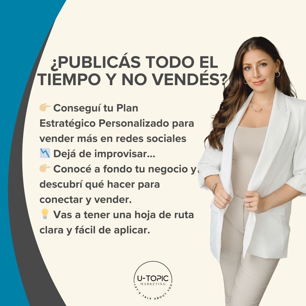 PLAN ESTRATÉGICO PERSONALIZADO PARA VENDER MÁS EN REDES SOCIALES