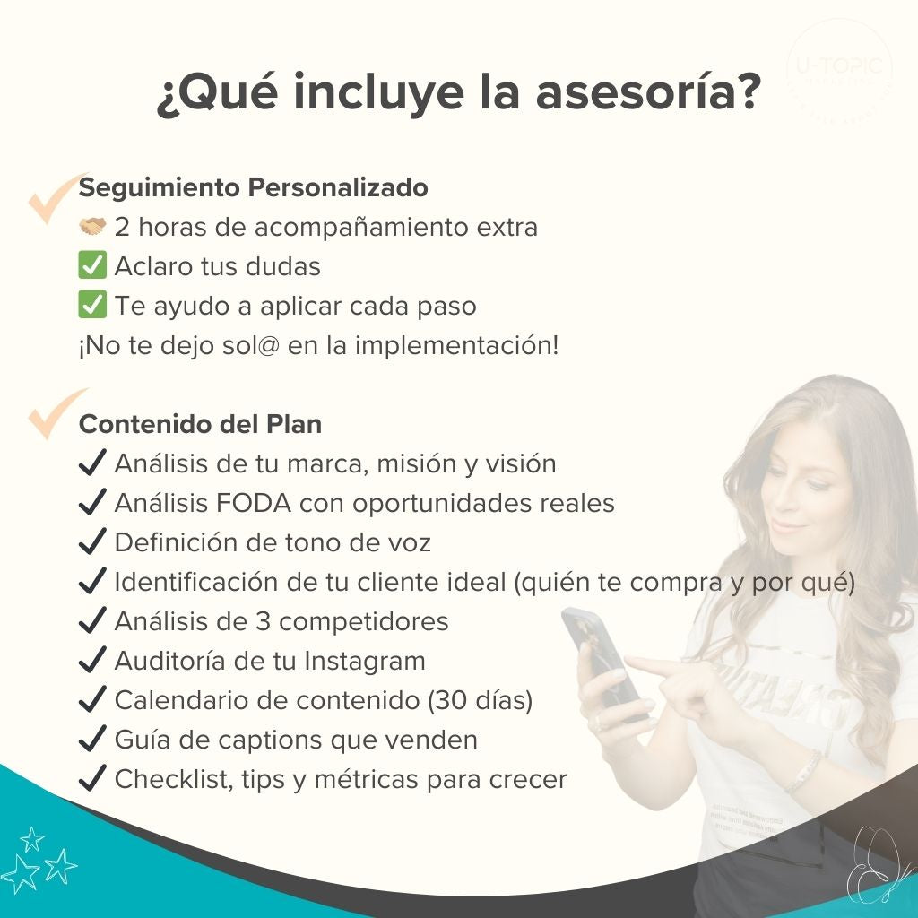 PLAN ESTRATÉGICO PERSONALIZADO PARA VENDER MÁS EN REDES SOCIALES