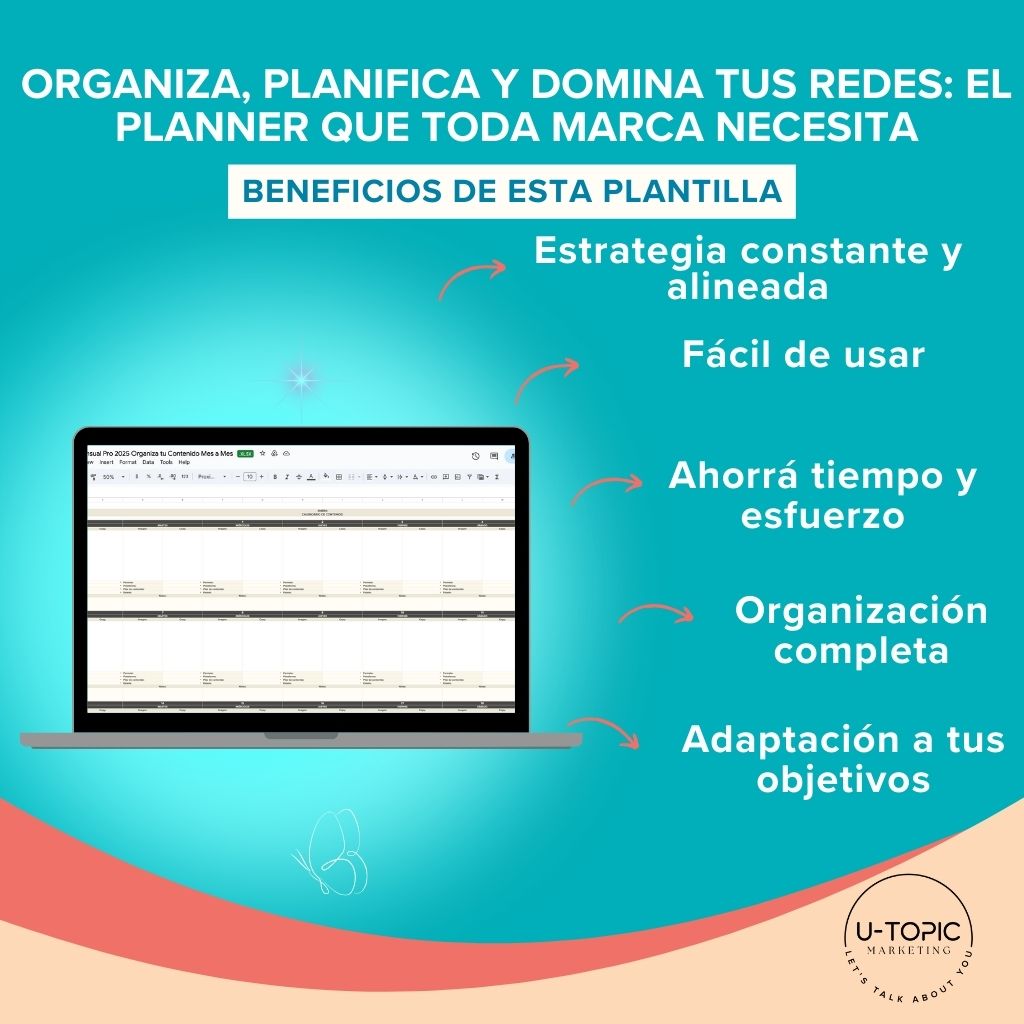 Plantilla para planificar el contenido de tus redes sociales