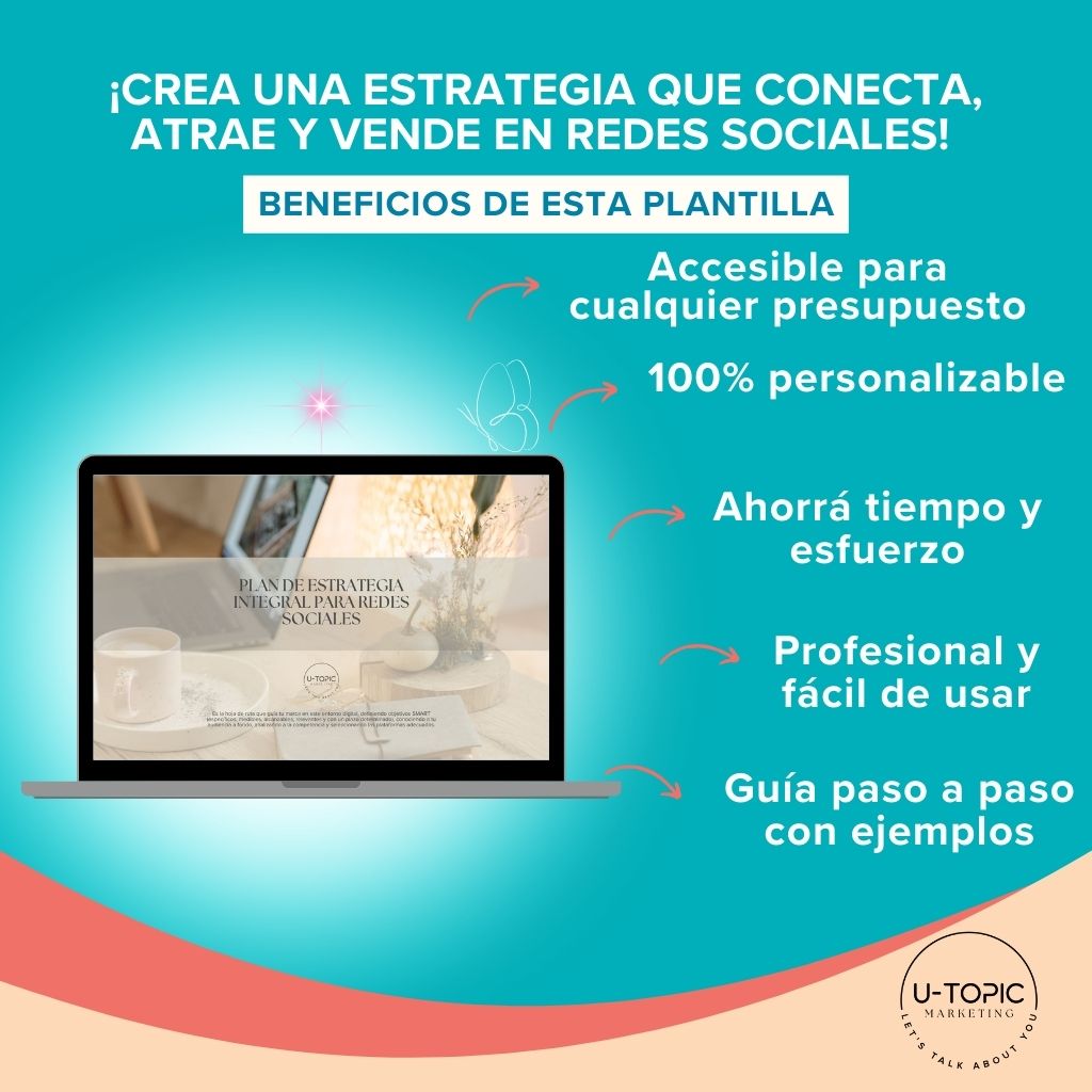 Guía y Plantilla Digital para Estrategia en Redes Sociales